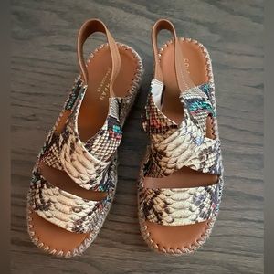 Cole Haan ZEROGrand Wedge Sandals - Size 8